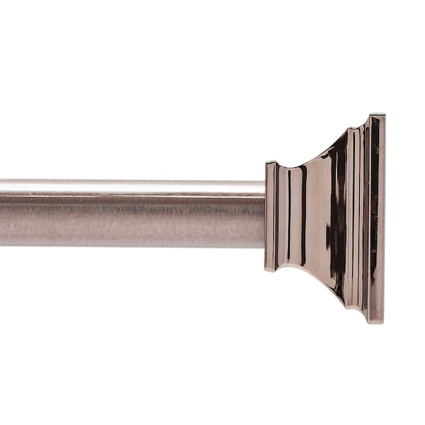 Kenney Mfg Twist & Fit No Tools Katrina Decorative Tension Shower Curtain Rod, 42-72in, Oil Rubbed Bronze KN911C/38HUS - main